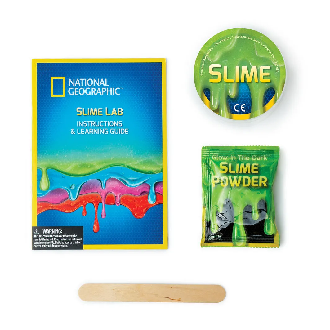 National Geographic Glow In The Dark Slime Lab Green