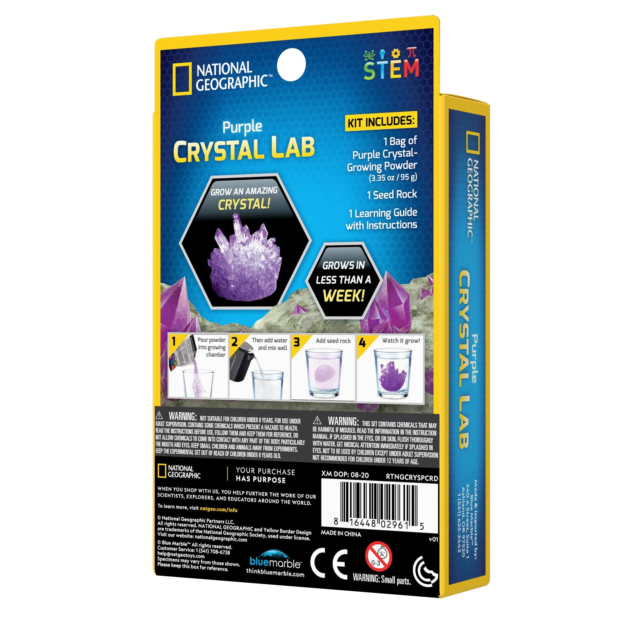National Geographic Purple Crystal Growing Lab