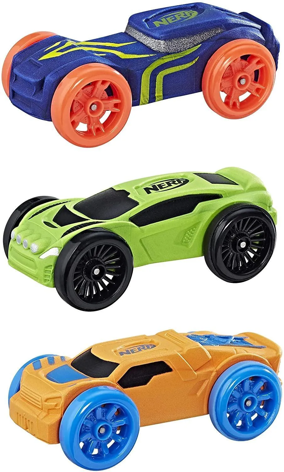 Nerf Nitro C0776 Foam Cars - Pack of 3