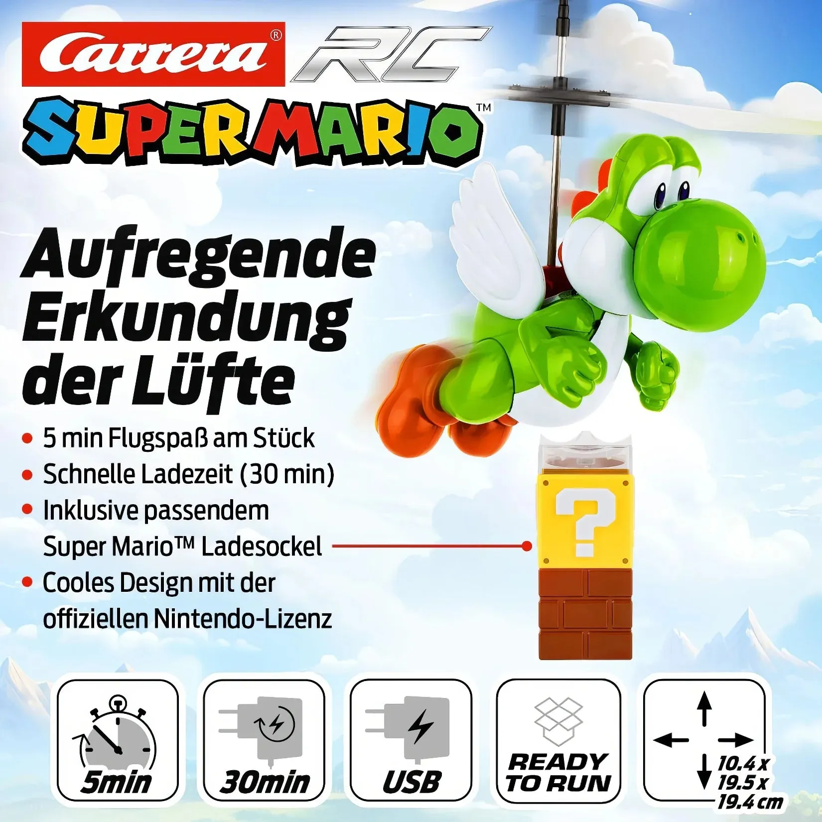 Nintendo Super Mario RC Remote Controlled Flying Yoshi