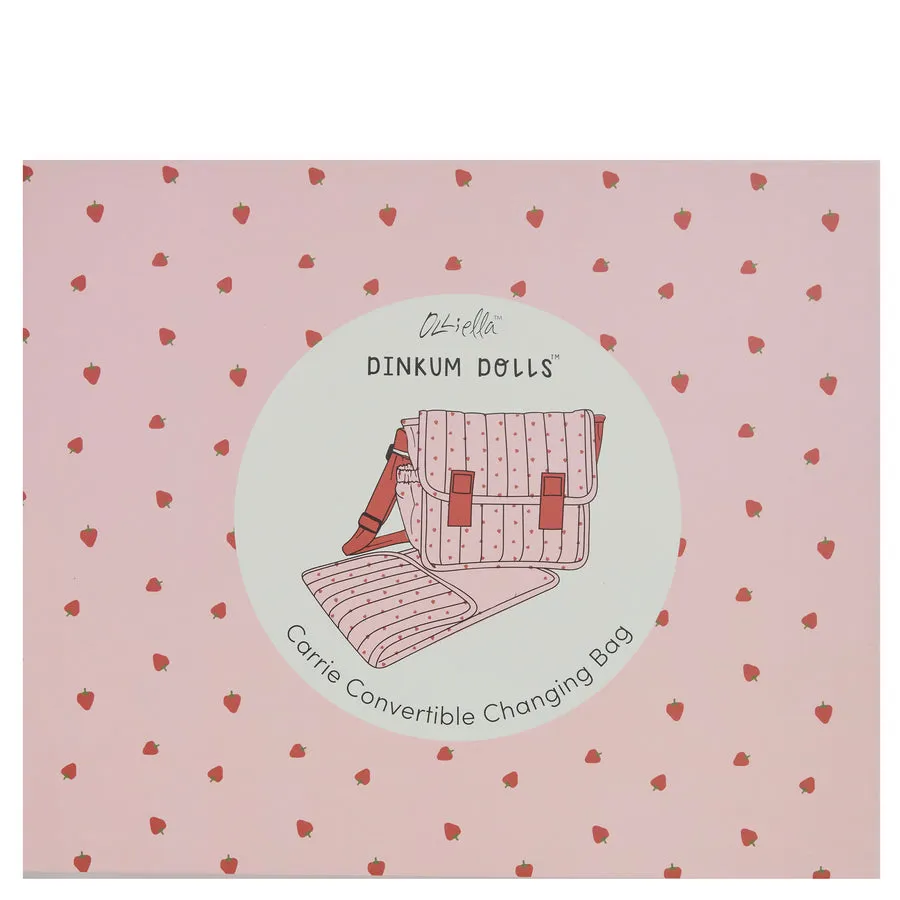 Olli Ella Dinkum Doll Carrie Convertible Changing Set | Strawberry