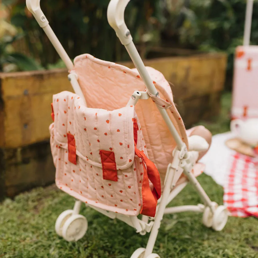 Olli Ella Dinkum Doll Carrie Convertible Changing Set | Strawberry