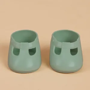 Olli Ella Dinkum Doll Shoes, Basil Green
