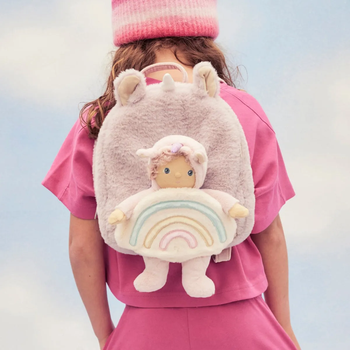 Olli Ella Unicorn Backpack with Dinky Dinkum Doll