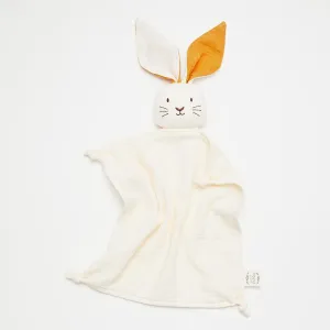 Organic Lovey Muslin | Bunny Milk   Saffron Ears