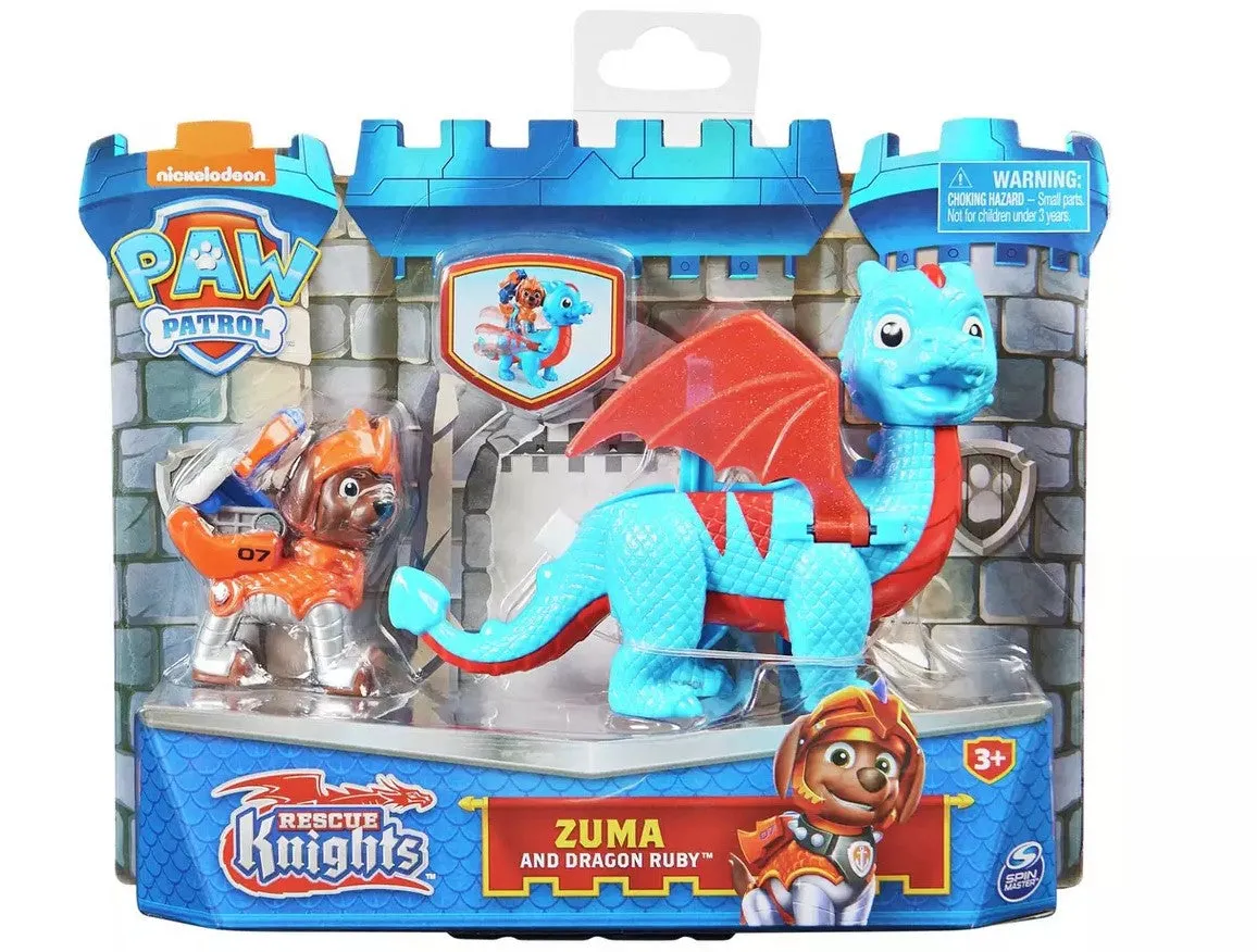 PAW Patrol Knights Rescue Hero Pups Zuma And Dragon Ruby