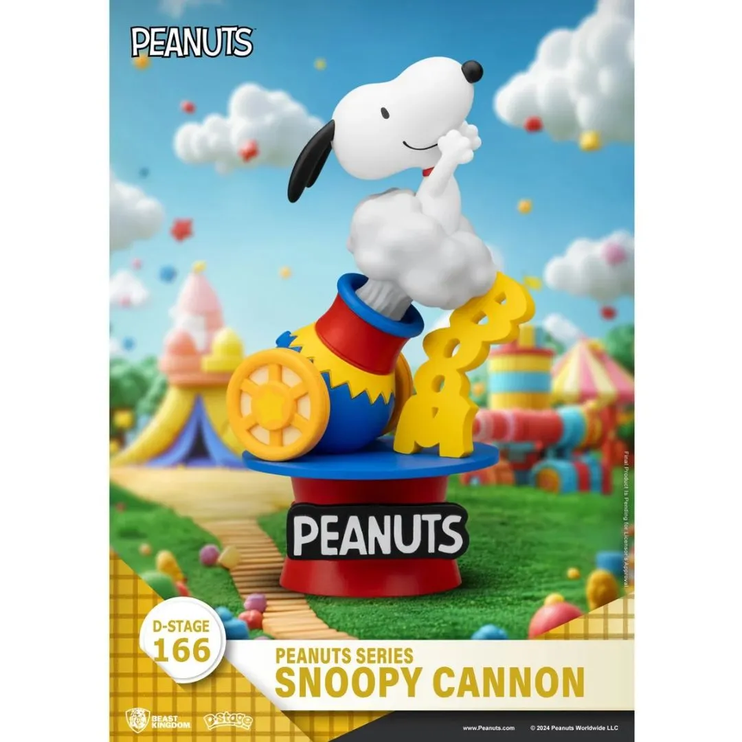 Peanuts Snoopy Cannon D-Stage Statue By Beast Kingdom