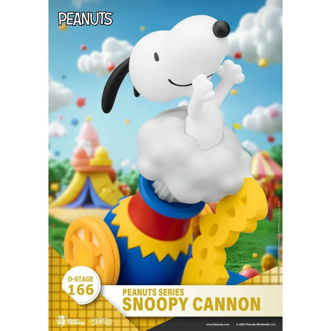 Peanuts Snoopy Cannon D-Stage Statue By Beast Kingdom