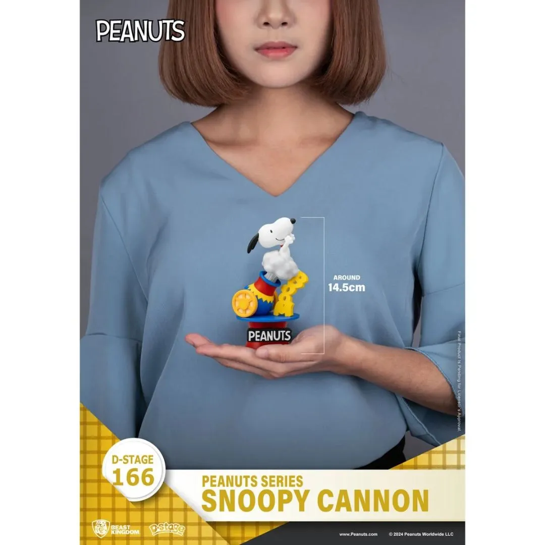 Peanuts Snoopy Cannon D-Stage Statue By Beast Kingdom