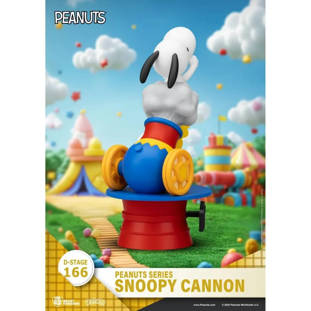 Peanuts Snoopy Cannon D-Stage Statue By Beast Kingdom