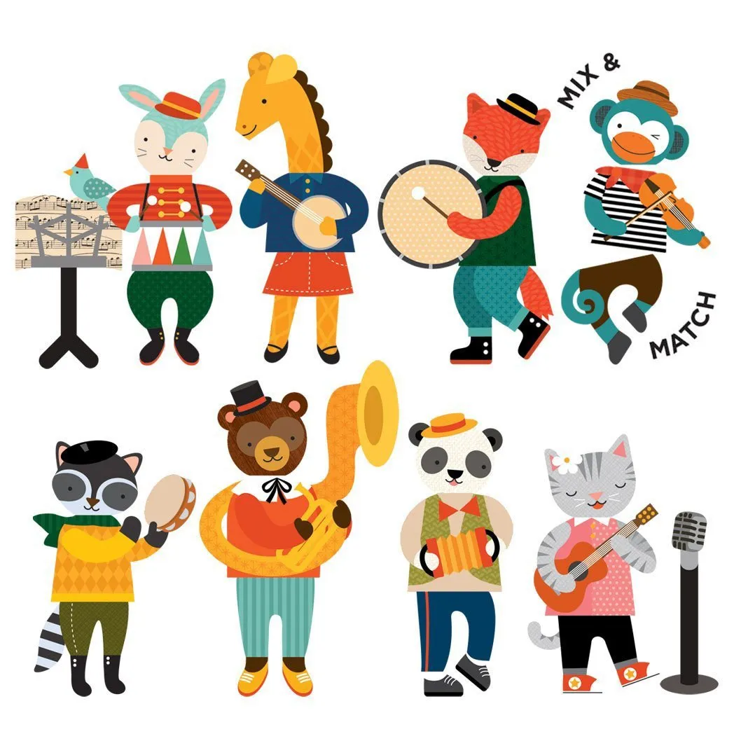Petit Collage Magnetic Box - Animal Band