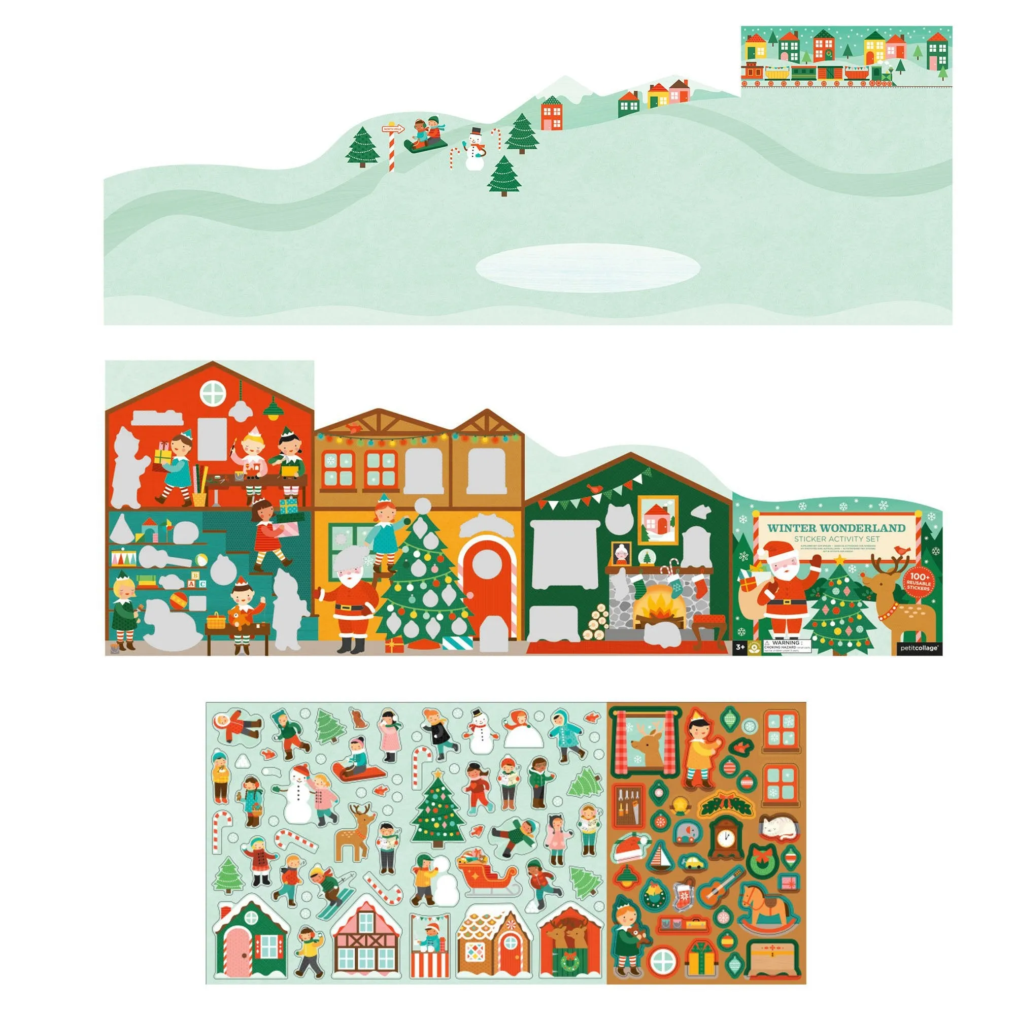 Petit Collage Stickers Book - Xmas