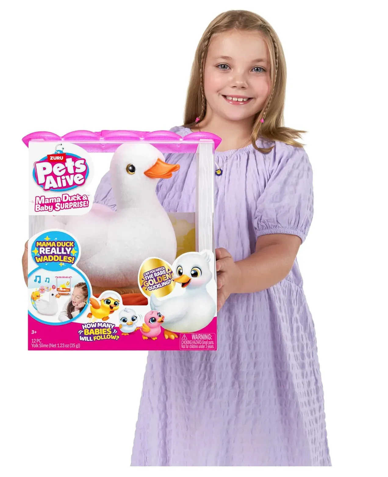 Pets Alive by ZURU Mama Duck & Baby Surprise Plush Set