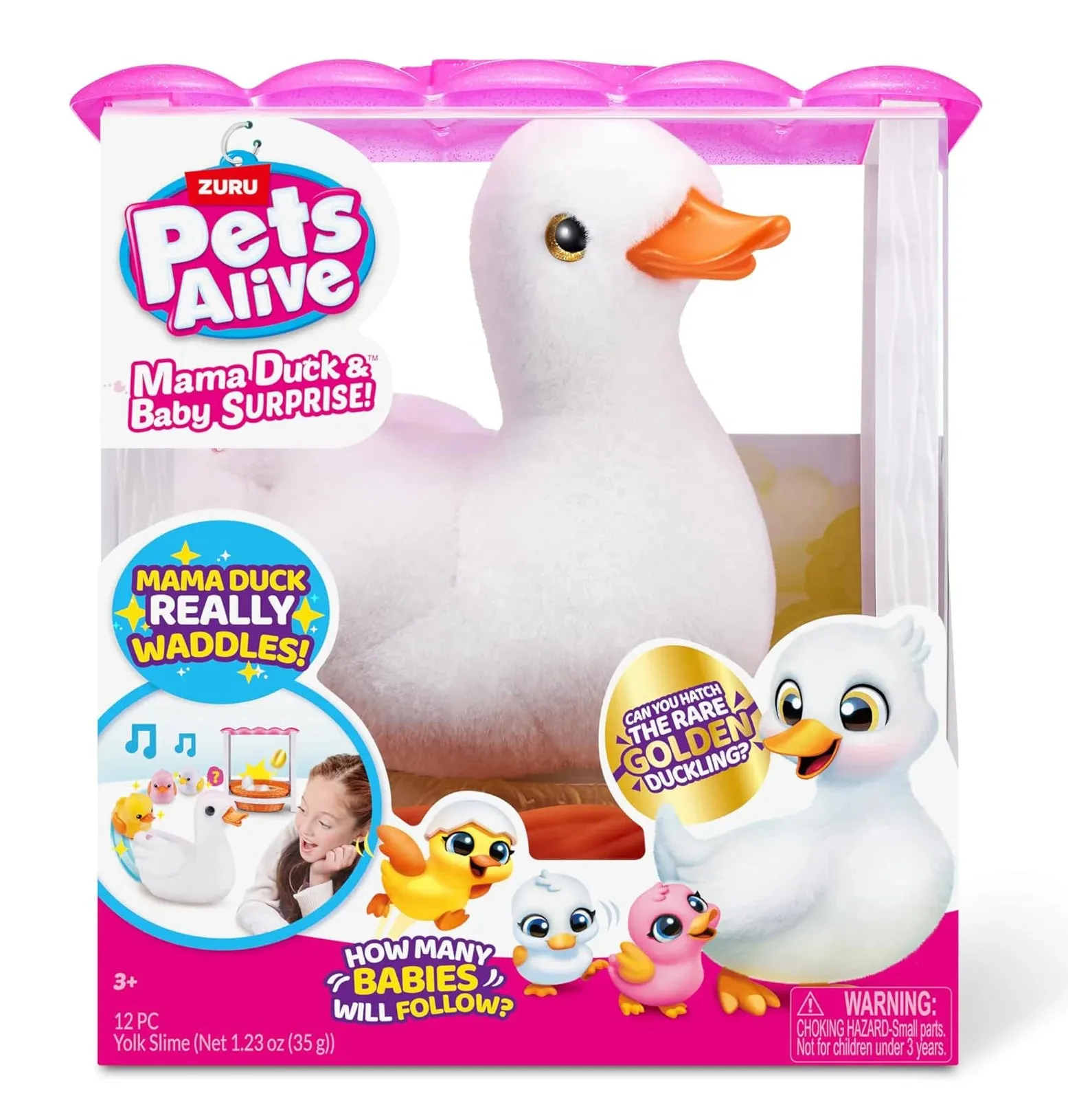 Pets Alive by ZURU Mama Duck & Baby Surprise Plush Set