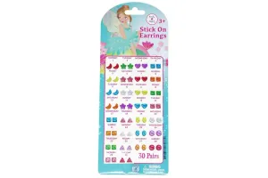 Pink Poppy 30 Pairs Fairy Butterfly Friends Stick On Earrings