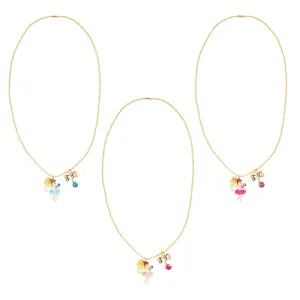 Pink Poppy Enchanted Fairy Necklace With Charm Assorted Styles