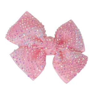 Pink Poppy Pink Rhinestone Hairclip