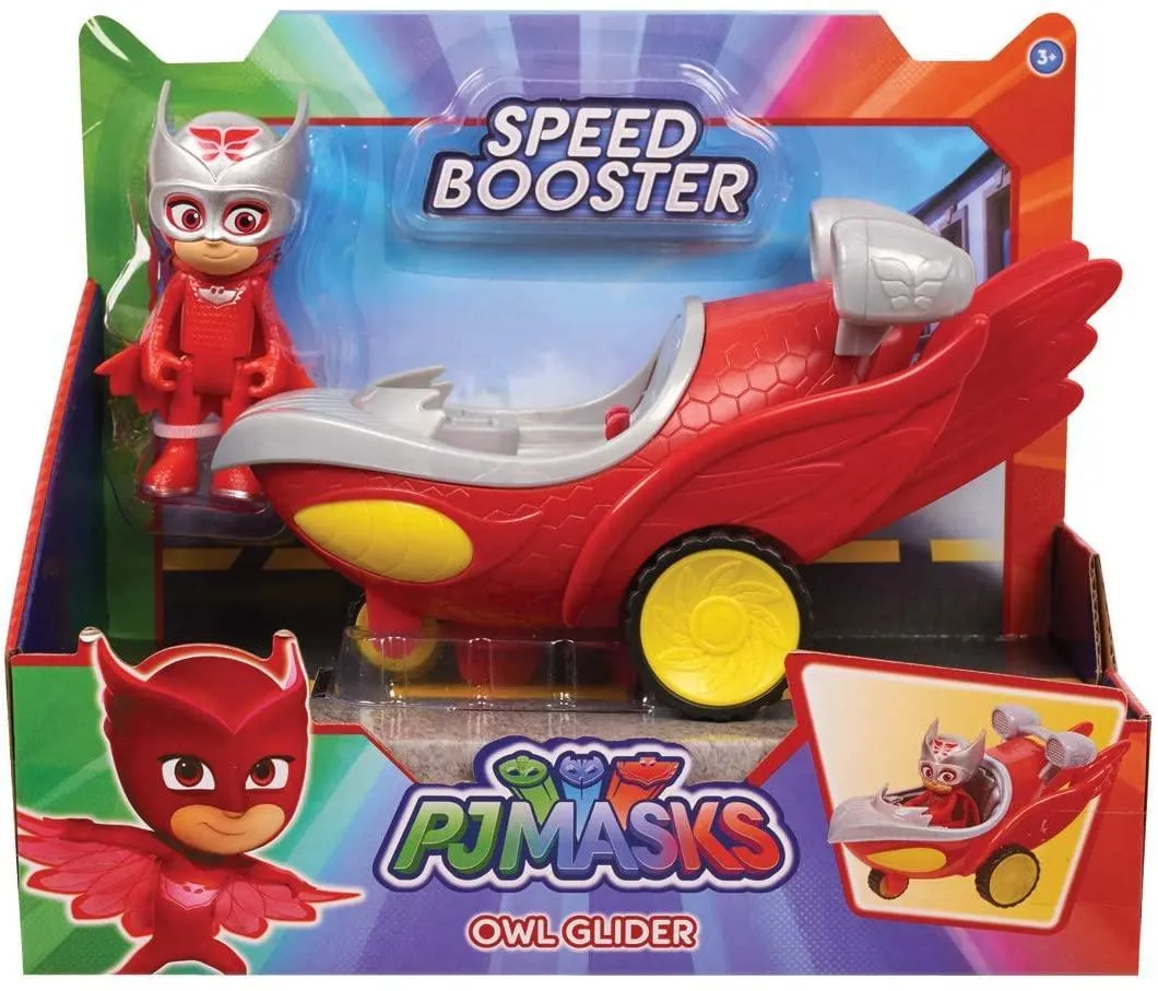 PJ Masks Speed Booster Vehicle & Figure - Owl Glider
