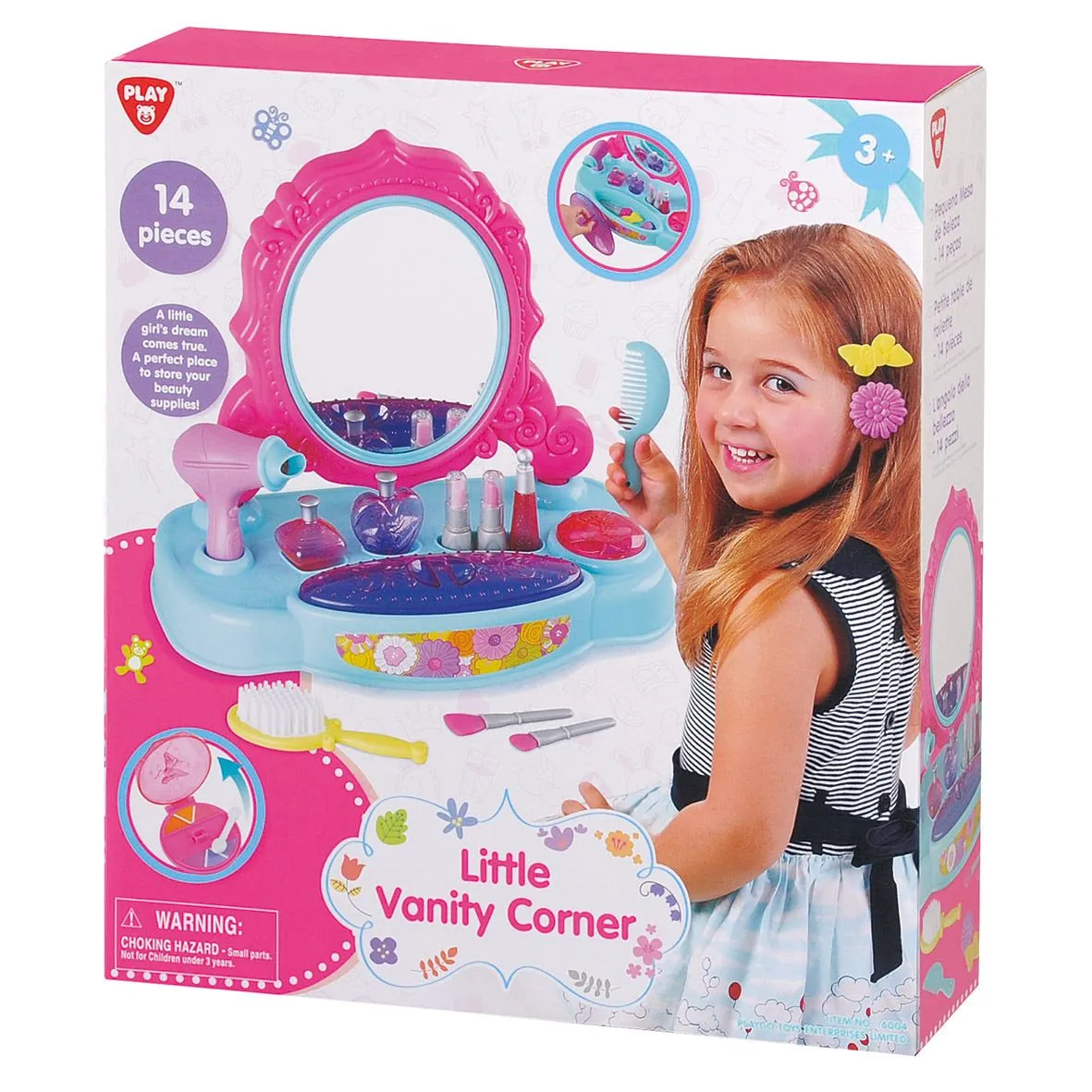 Playgo Toys Ent. Ltd. Little Vanity Corner 14Pieces