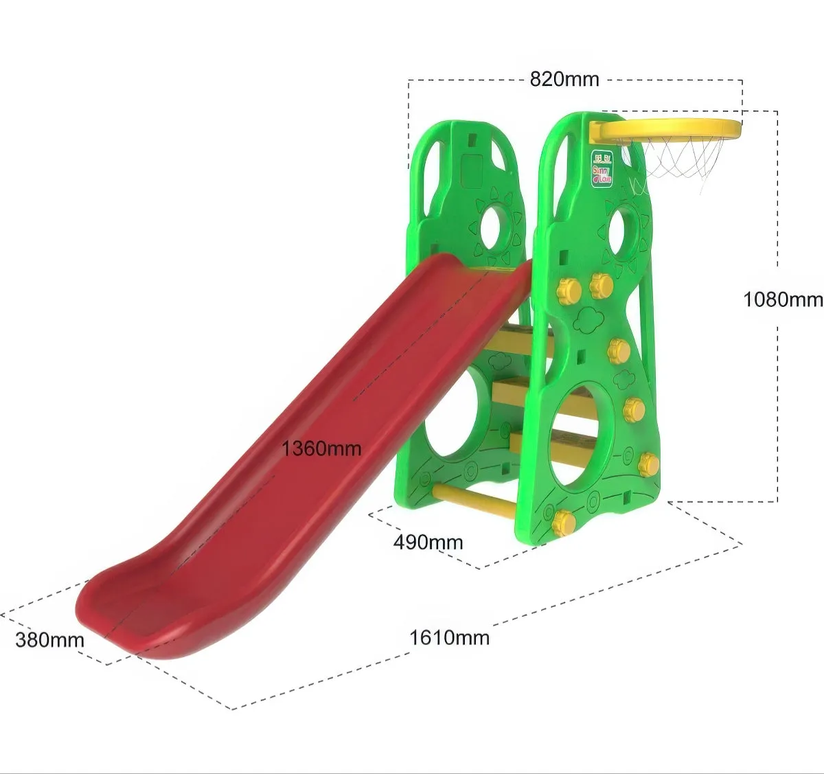 Playground with Swing and Slide