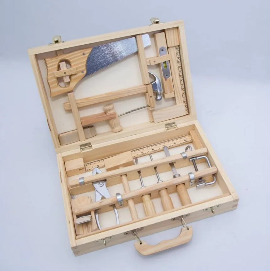 Playworld 15 Piece Wooden Tool Chest