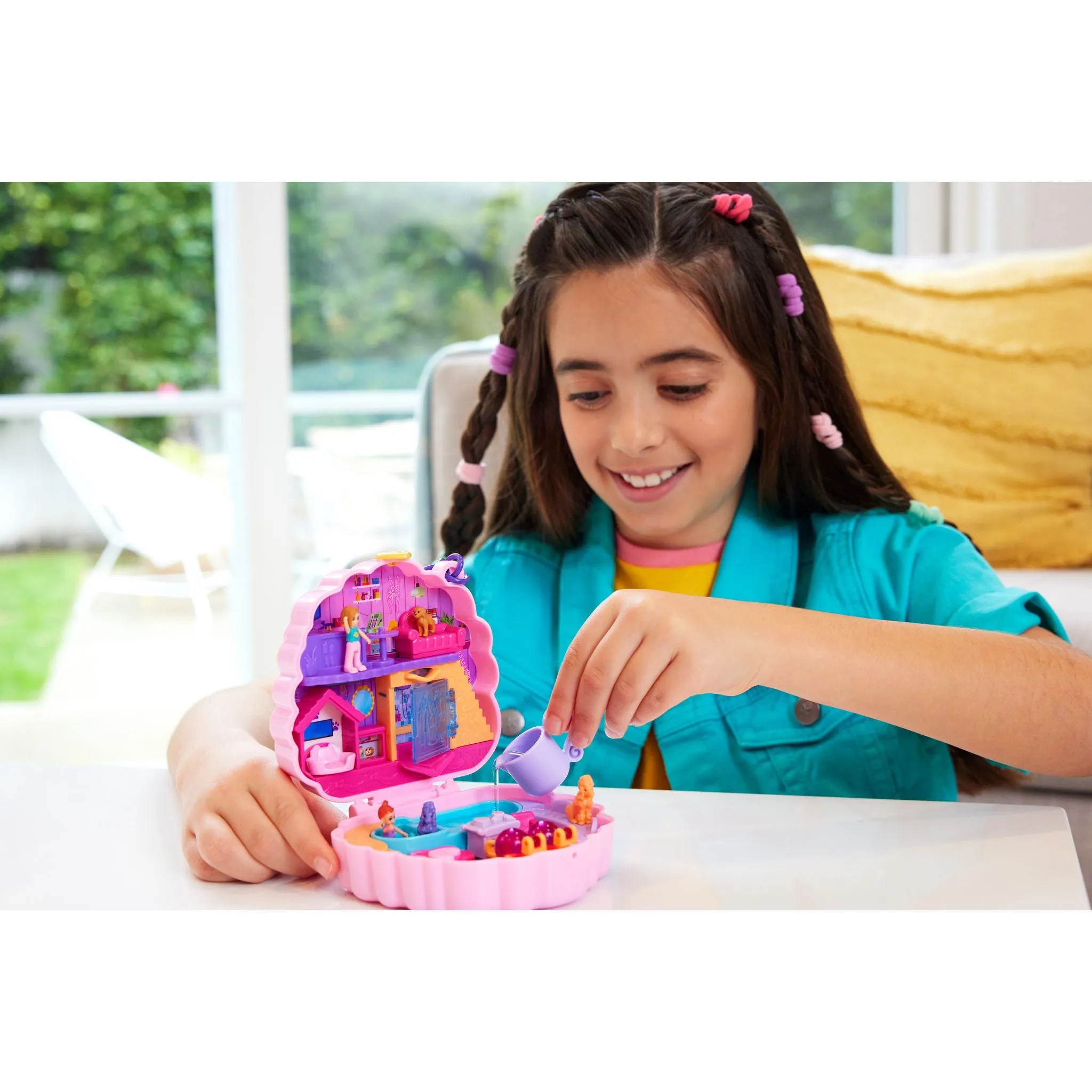 Polly Pocket Big Pocket World Groom & Glam Poodle Compact