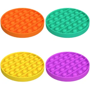 POPIT FIDGET TOY CIRCLE ASSORTED COLOURS