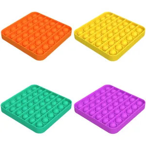 POPIT FIDGET TOY SQUARE ASSORTED COLOURS