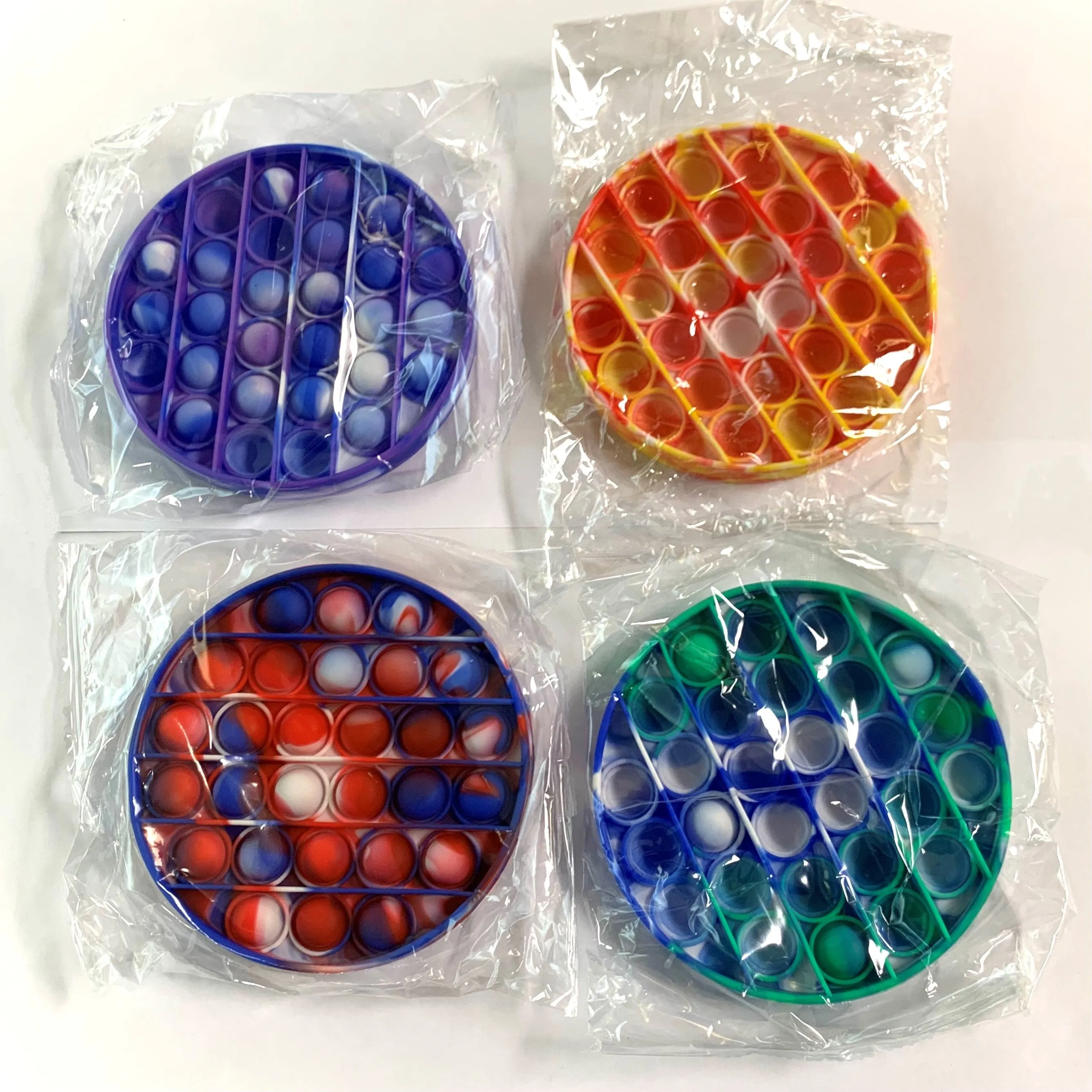 POPIT FIDGET TOY TIE DYE CIRCLE ASSORTED STYLES