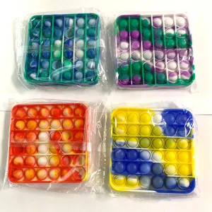 POPIT FIDGET TOY TIE DYE SQUARE ASSORTED STYLES