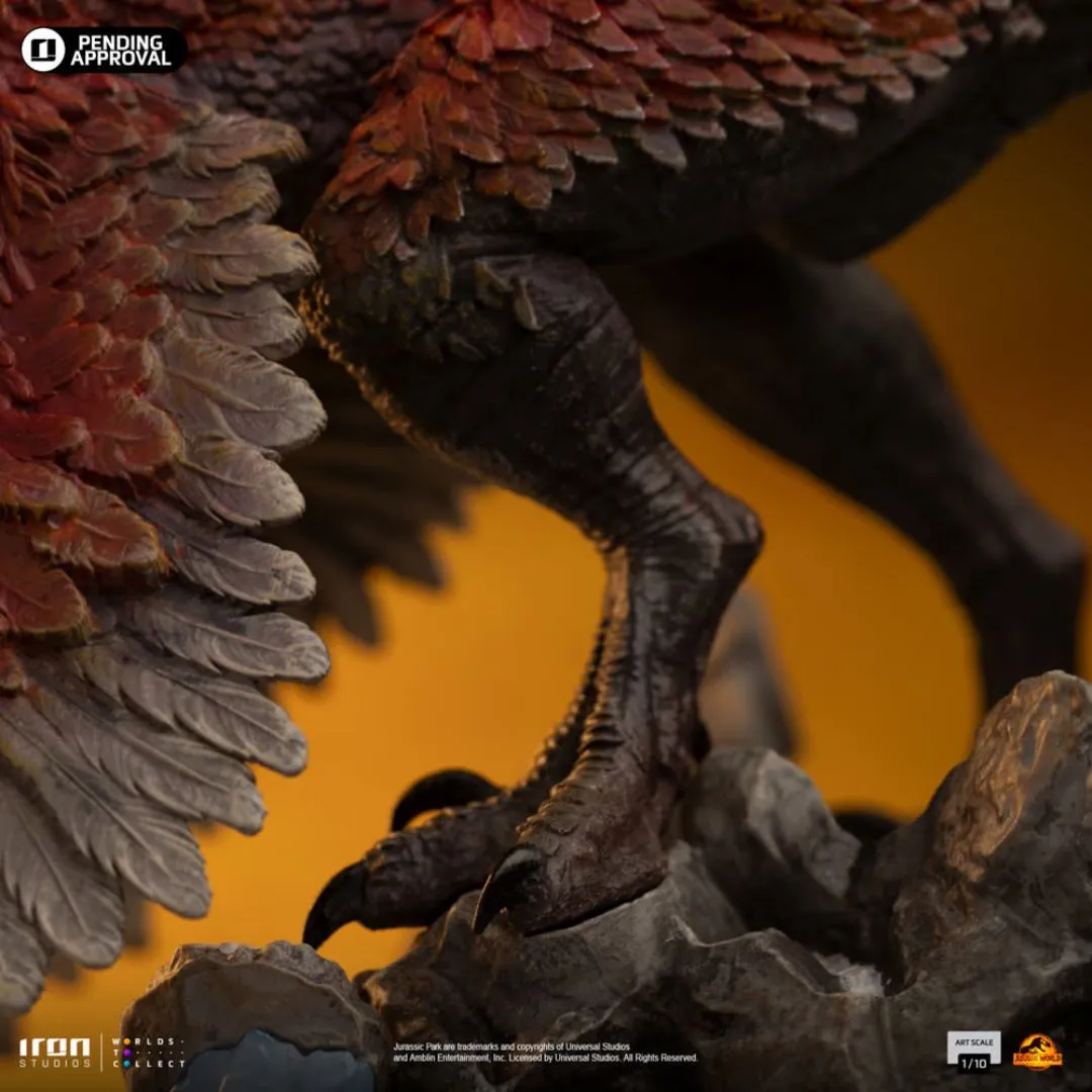 Pyroraptor Statue By Iron Studios