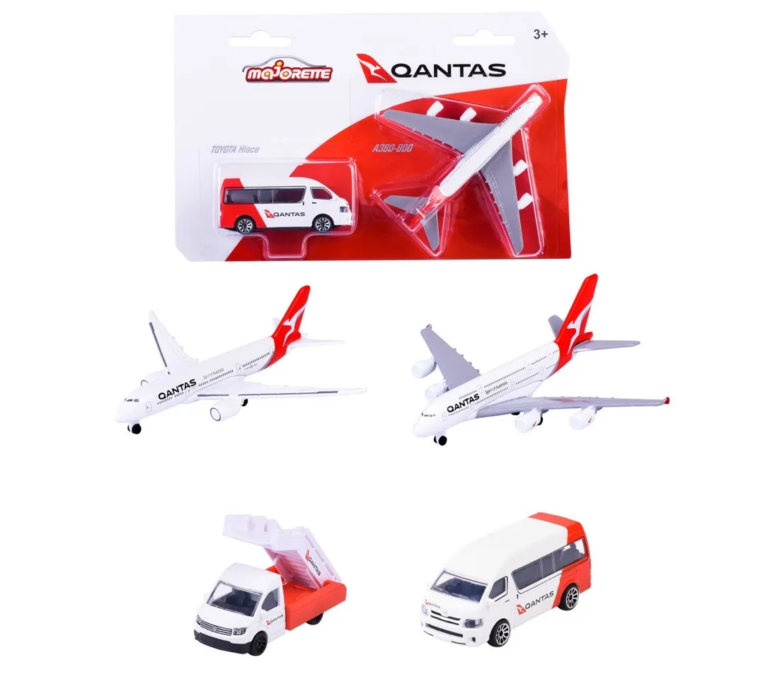 Qantas Plane and Vehicle 4 Asst