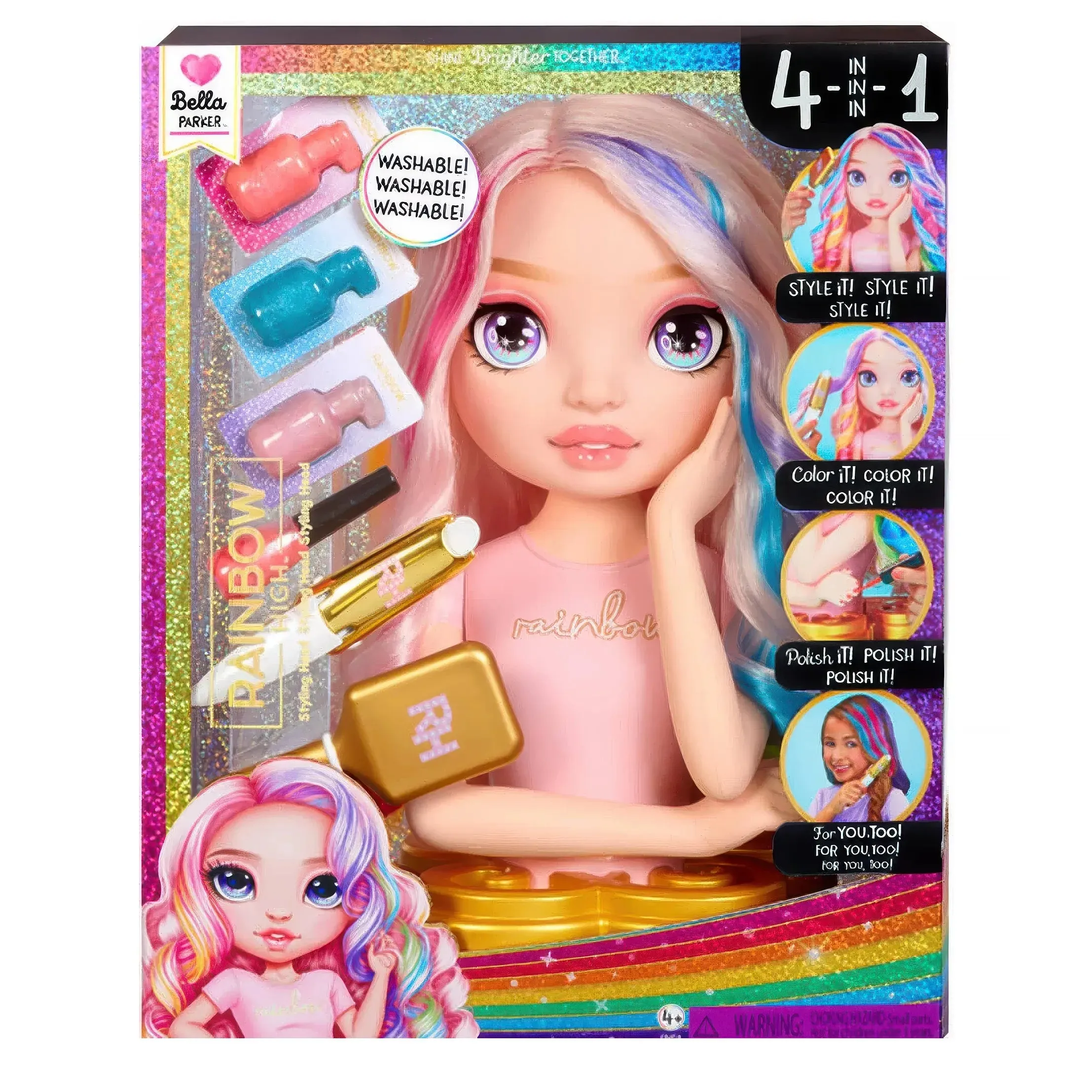 Rainbow High Bella Parker Styling Head Playset