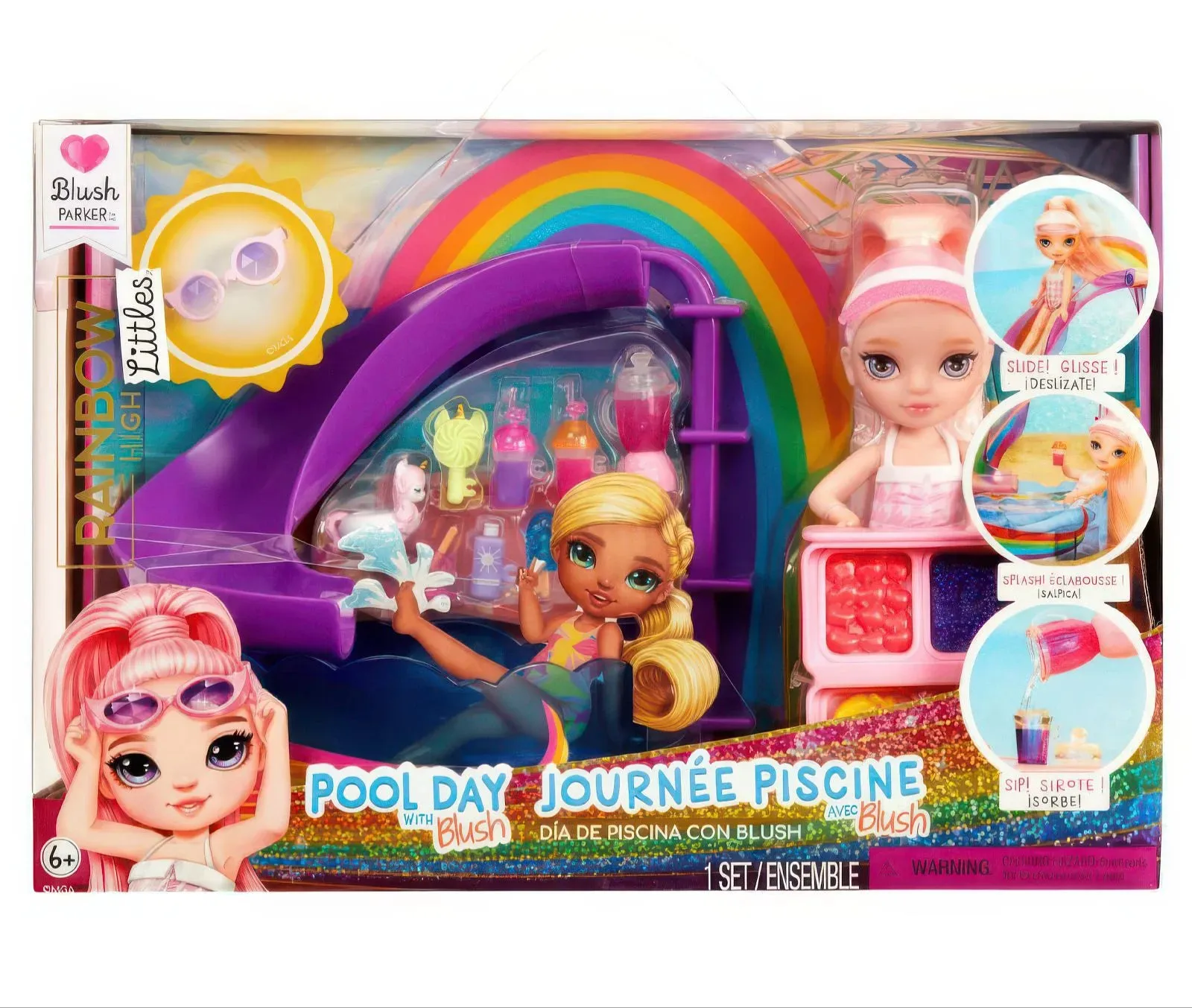 Rainbow High Little Pool Day with Blush Playset