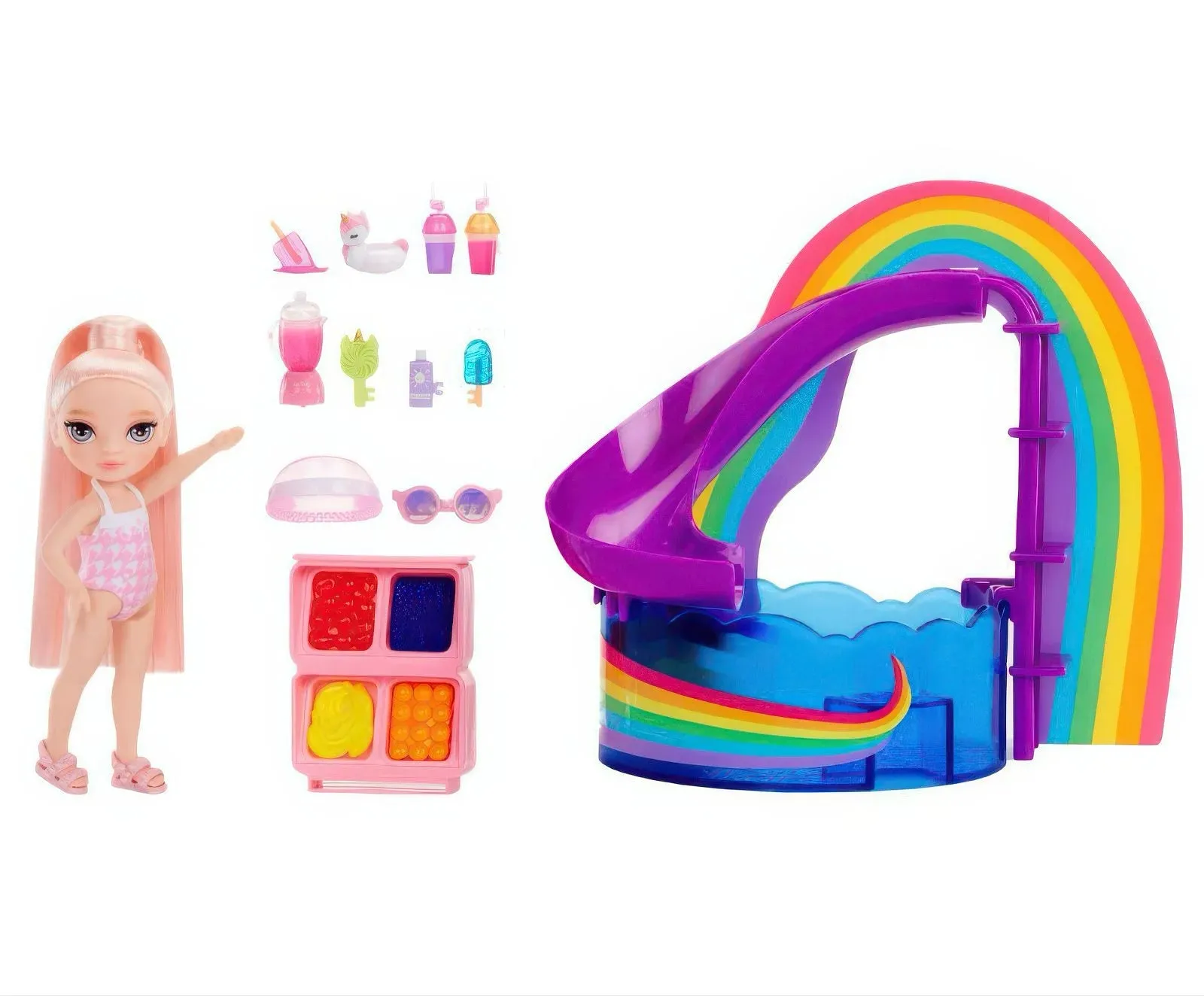 Rainbow High Little Pool Day with Blush Playset