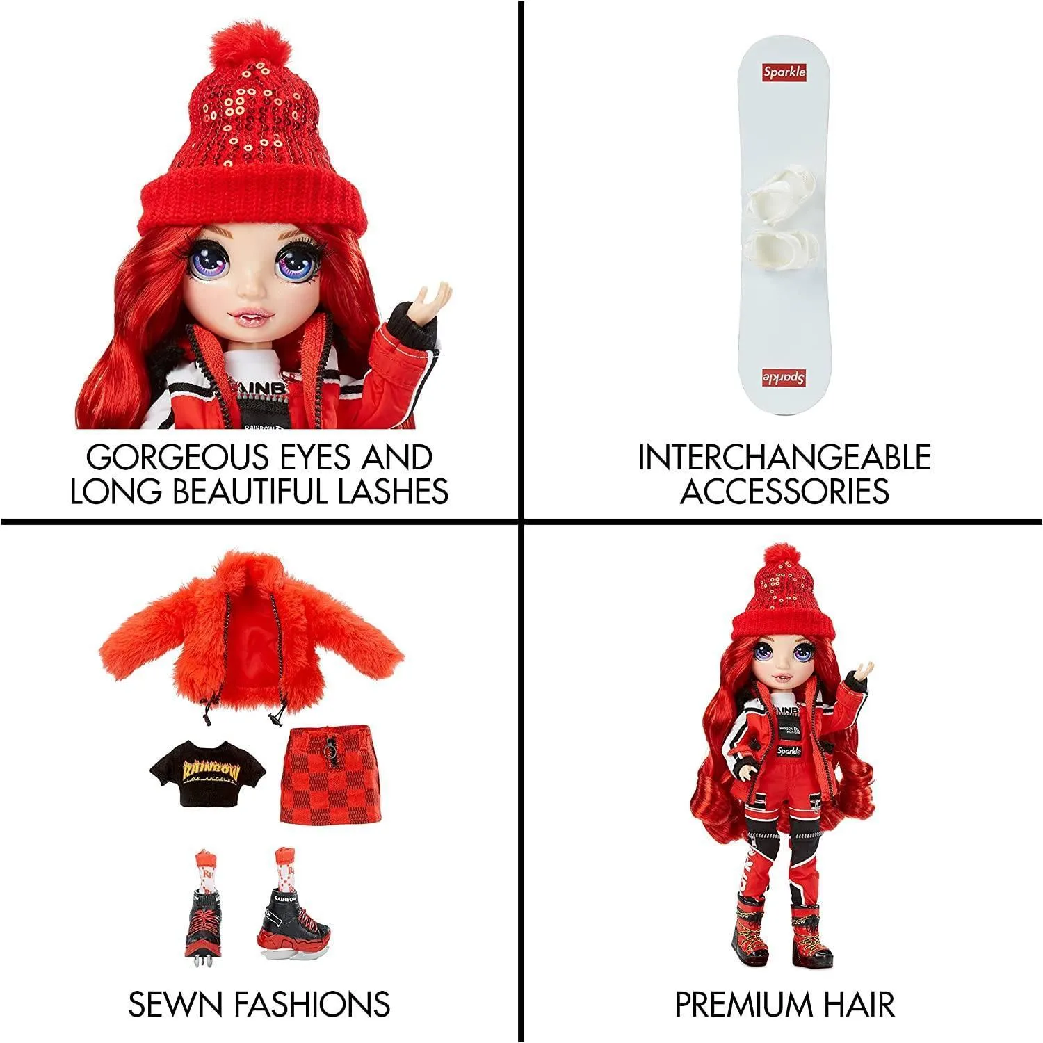 Rainbow High Winter Break Fashion Doll Ruby Anderson