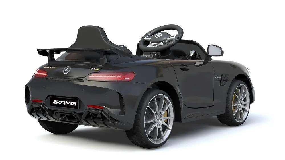 RICCO 6V 4.5A Two Motors Mercedes Benz GTR AMG Licenced Battery Powered Kids Electric Ride-On Toy Car, Green