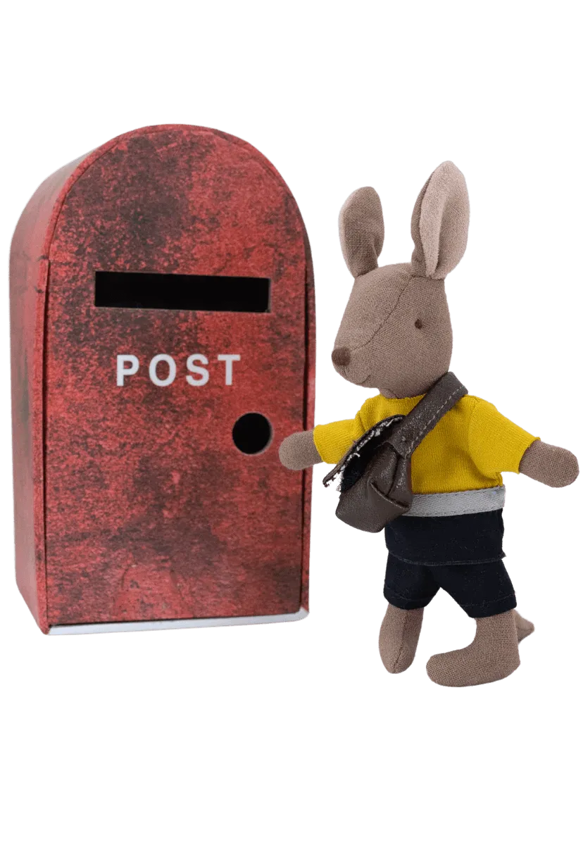 Rugaroo The Postie | Kangaroo Doll with bag in Post Box: NEW ARRIVAL BACK IN STOCK