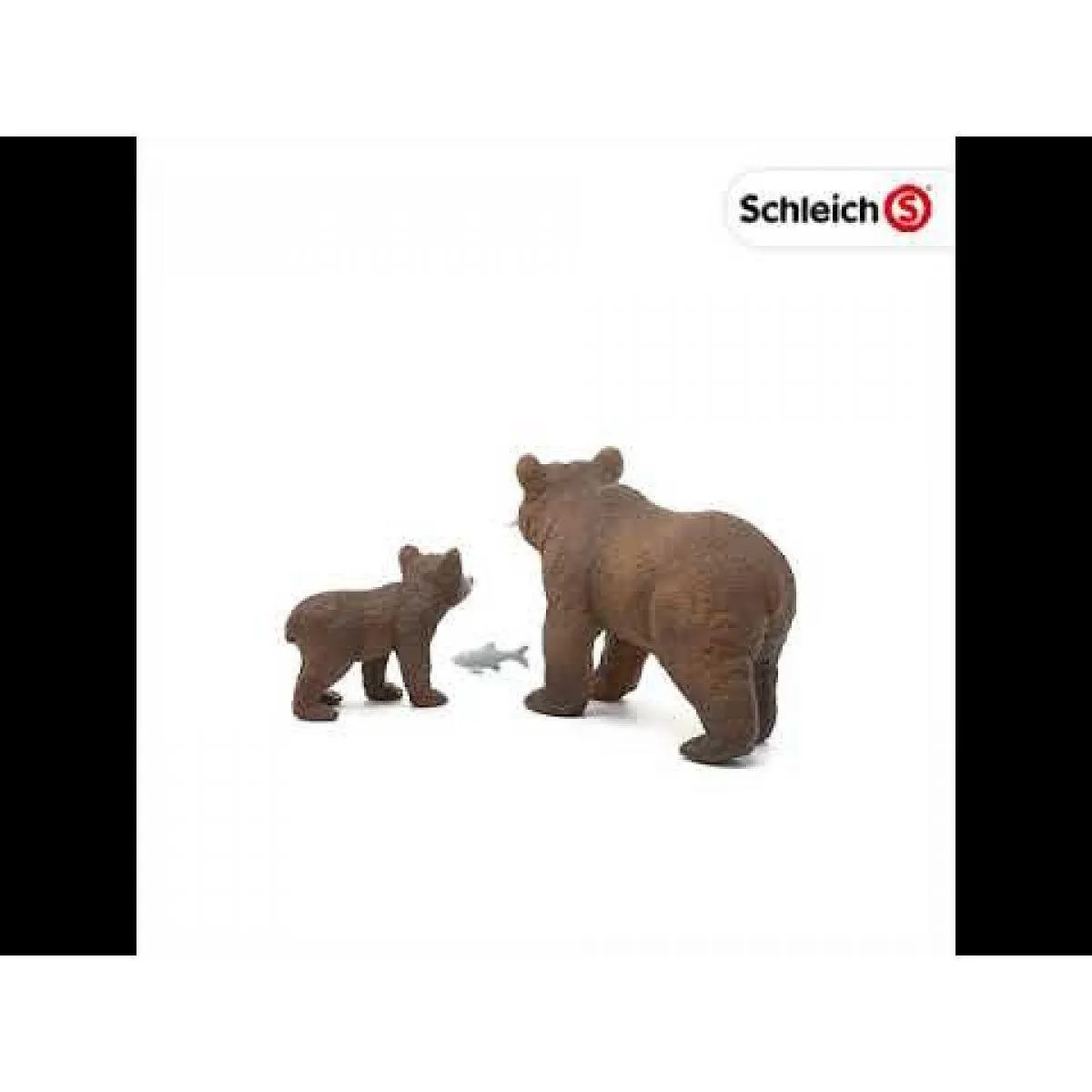 Schleich 42473 Wild Life Grizzly Bear Mother with Cub Figures