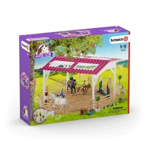 Schleich Horse Club Riding School With Riders And Horses Play Set