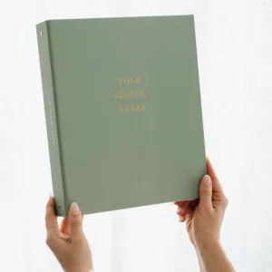 School Years Journal & Keepsake Organiser | Sage Green