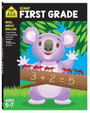 School Zone Giant First Grade Workbook