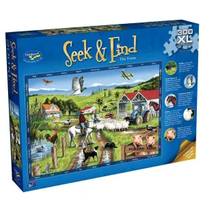 SEEK & FIND 300 PIECE XL PUZZLE THE FARM