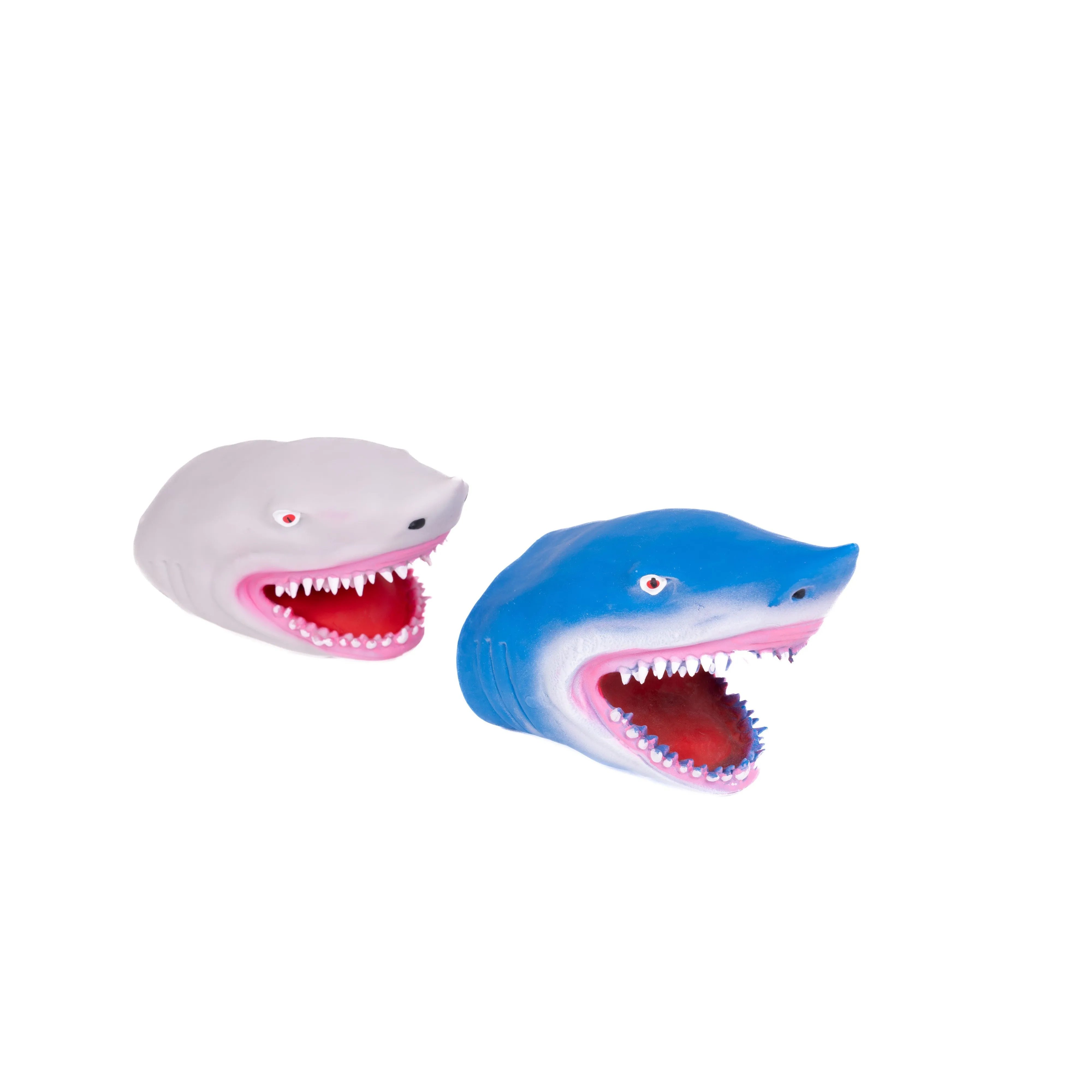 Shark Hand Puppet, Grey & Blue