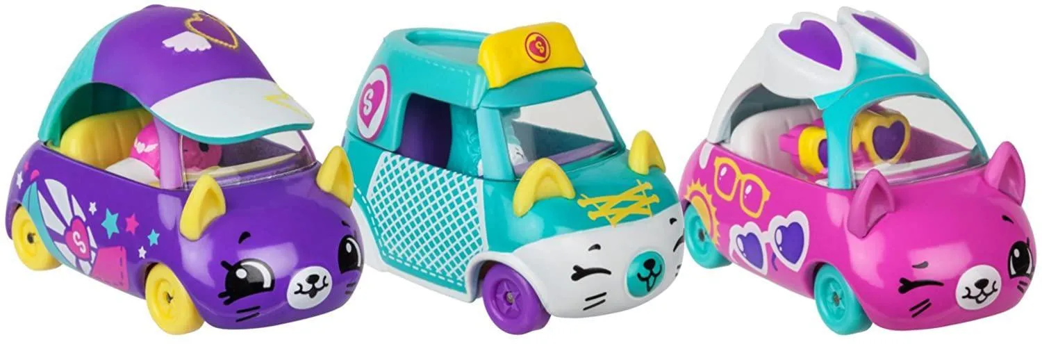 Shopkins Cutie Car S2 3-Pack - Assorted