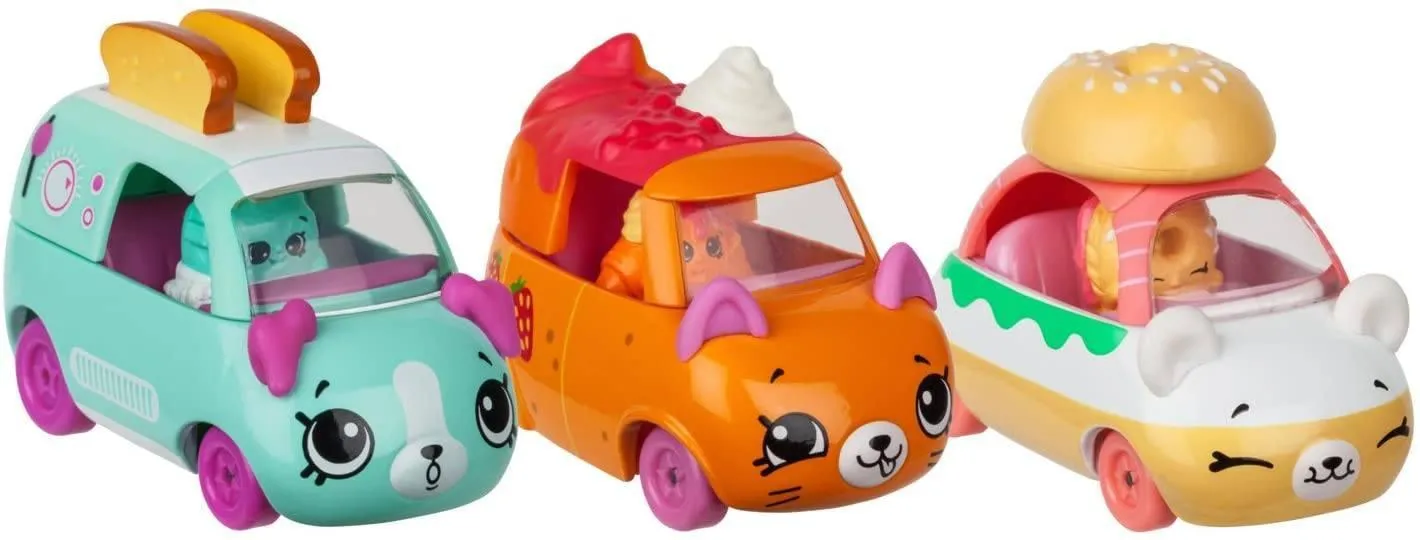 Shopkins Cutie Car S2 3-Pack - Assorted