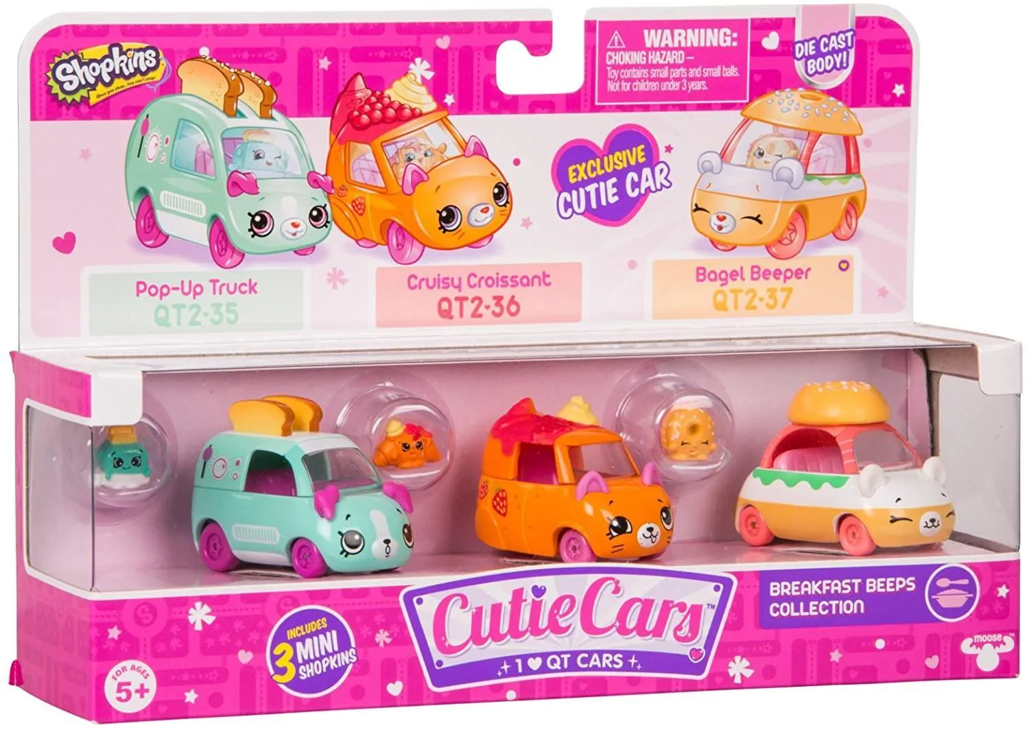 Shopkins Cutie Car S2 3-Pack - Assorted