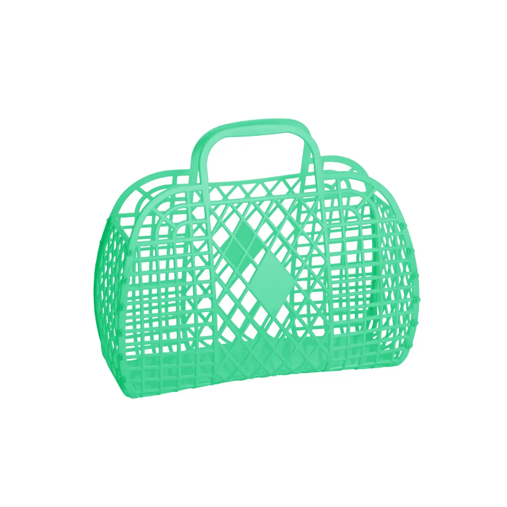 Small Retro Basket Jelly Bag - Green