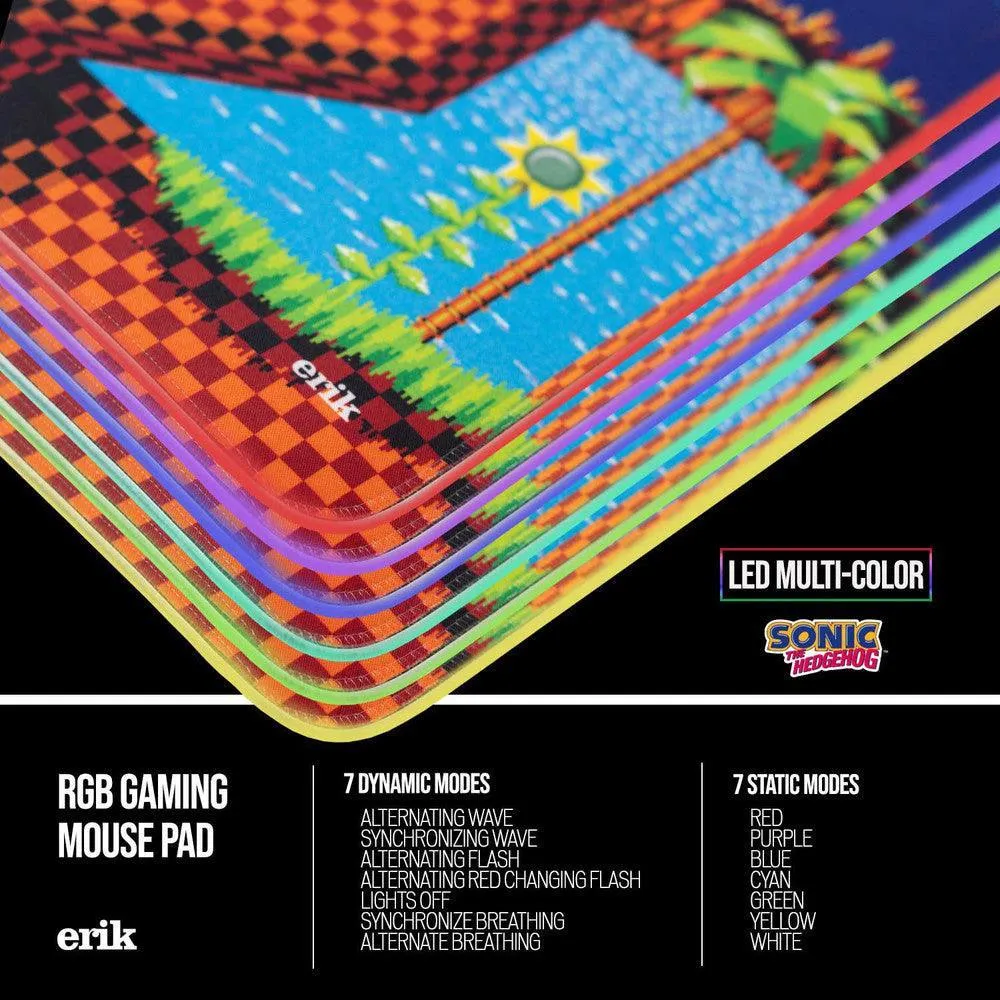 SONIC XXL Mouse Pad With LED Lights