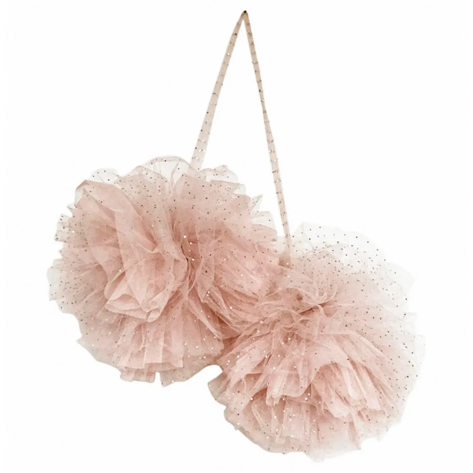 Spinkie Baby | Large Sparkle Pom Garland | Champagne